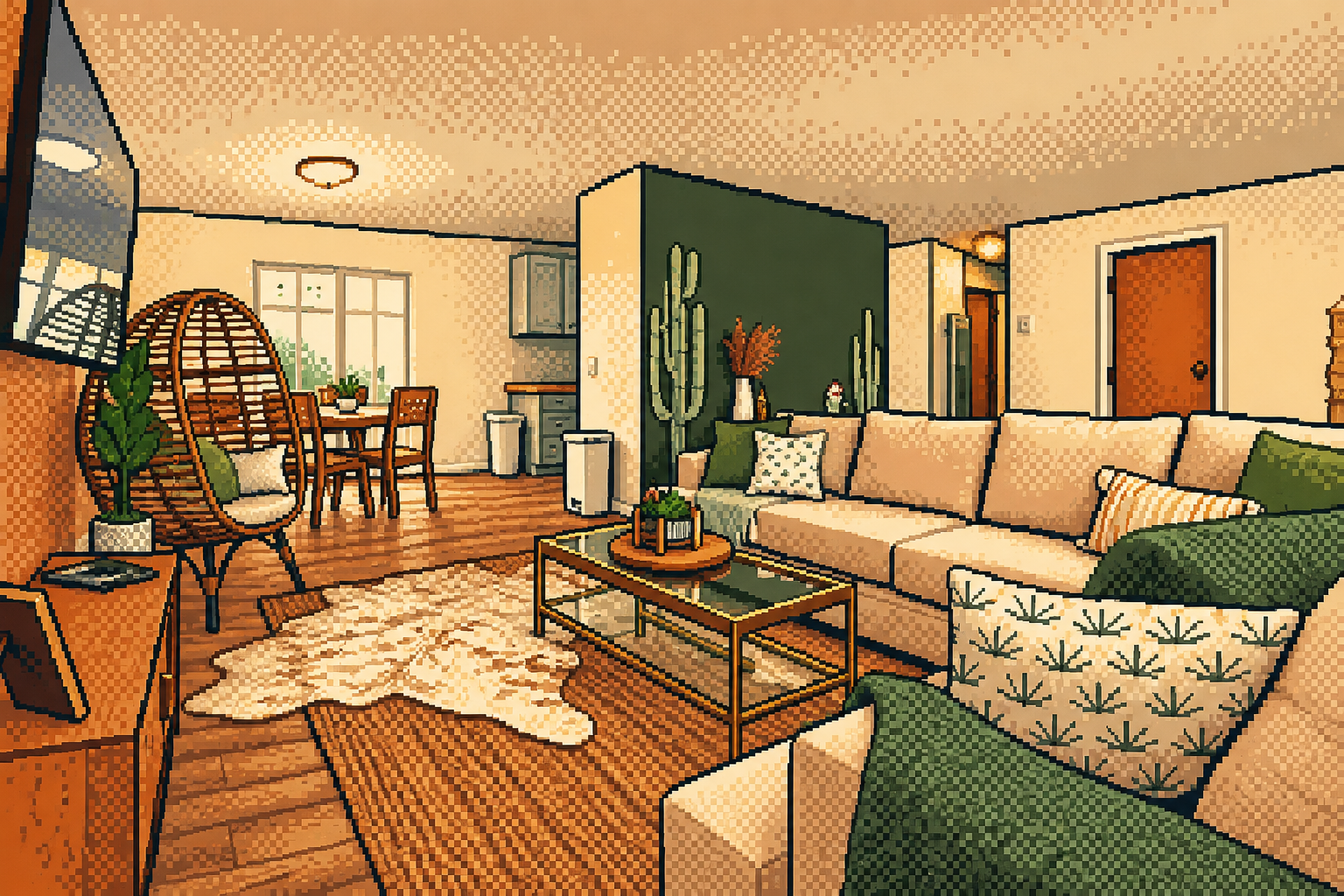 Pixel-art interpretation of 61622 El Reposo St