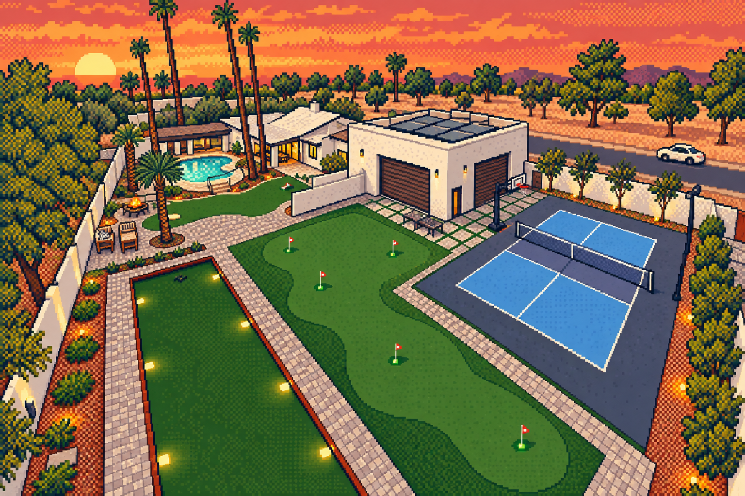 Pixel-art interpretation of 6601 E Hearn Rd